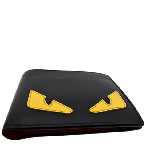 replica fendi monster eyes leather and elaphe continental wallet|fendi monsters on sale.